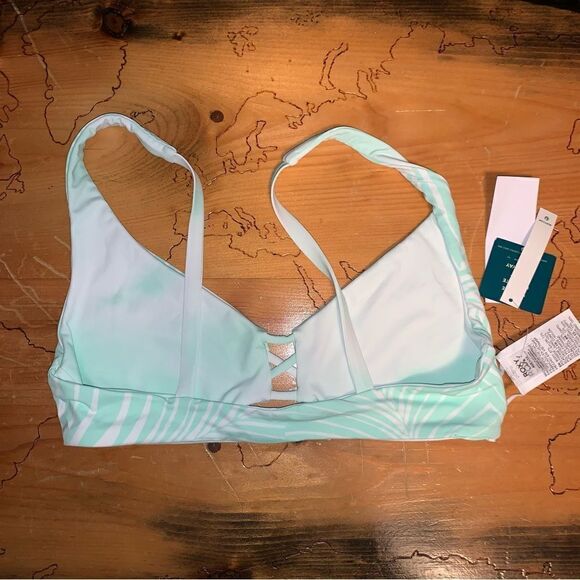 NWT Roxy Reversible Bikini Top Large - Picture 5 of 7
